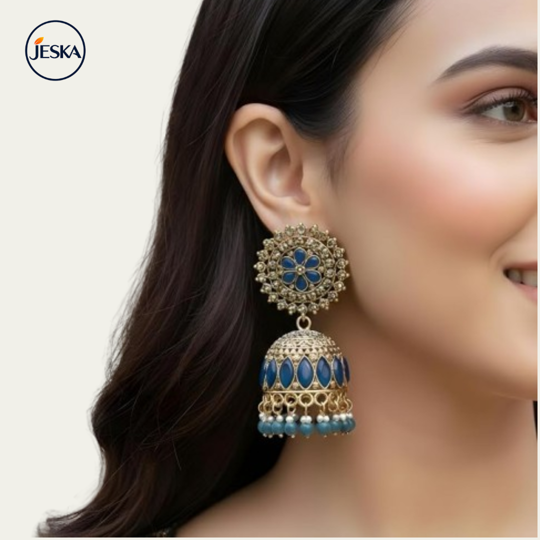 Lightweight Jhumki Jewelry