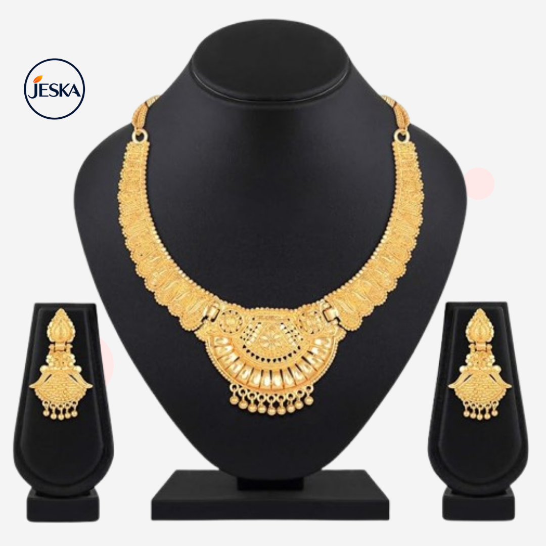 JESKA Traditional Choker Necklace Set for Women