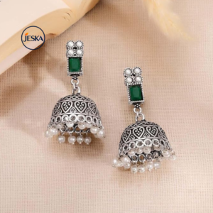 Jhumka Earrings Oxidised Trendy Jewellery
